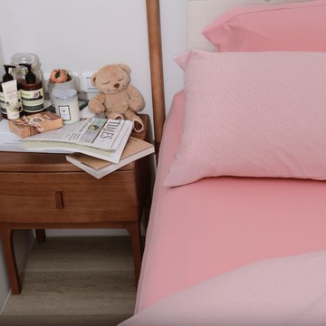 減壓/可機洗/抗皺/雙人床包-多色