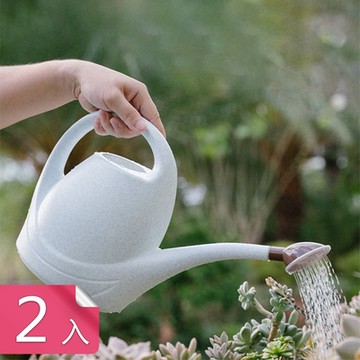 【荷生活】園藝澆花灌溉3.5L長嘴灑水壺 加厚壺身雙色可選斜口澆水壺-2入組