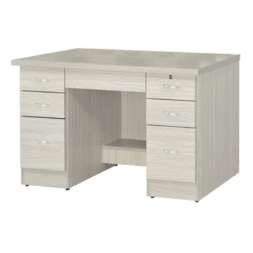 文創集 拓也4尺七抽書桌(二色可選)-120x55x76cm免組