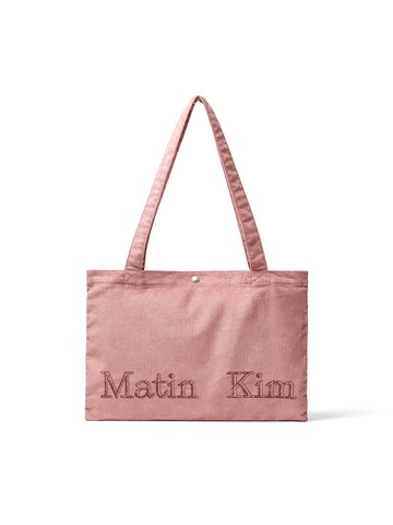 MATIN CORDUROY MIDDLE ECOBAG [PINK]