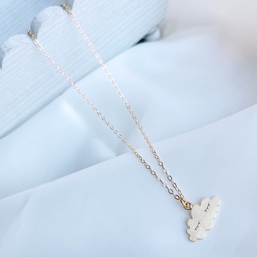 小雲 眼睛閉閉系列 黃銅項鍊