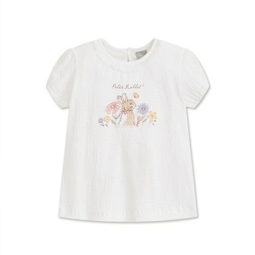 花花世界點點網紗領短袖上衣