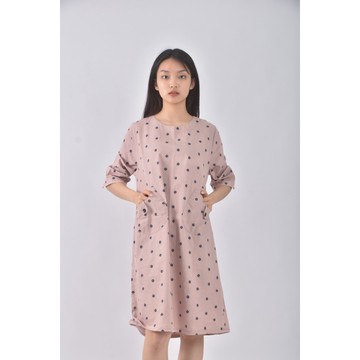 (XL) aristocrat滿版粉色洋裝二手衣