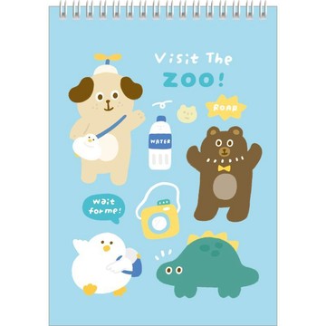 蝦皮隔日到貨 有吉合作社 25K上翻筆記-動物園 墊腳石購物網