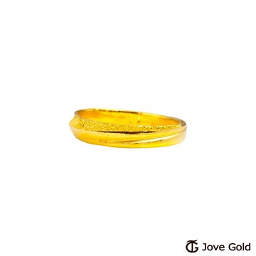 【JoveGold漾金飾】絕配黃金女戒指