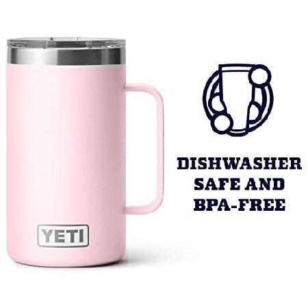 YETI Rambler oz Mug, Vacuum Insulated, Stainless Steel with MagSlider Lid, Ice Pink