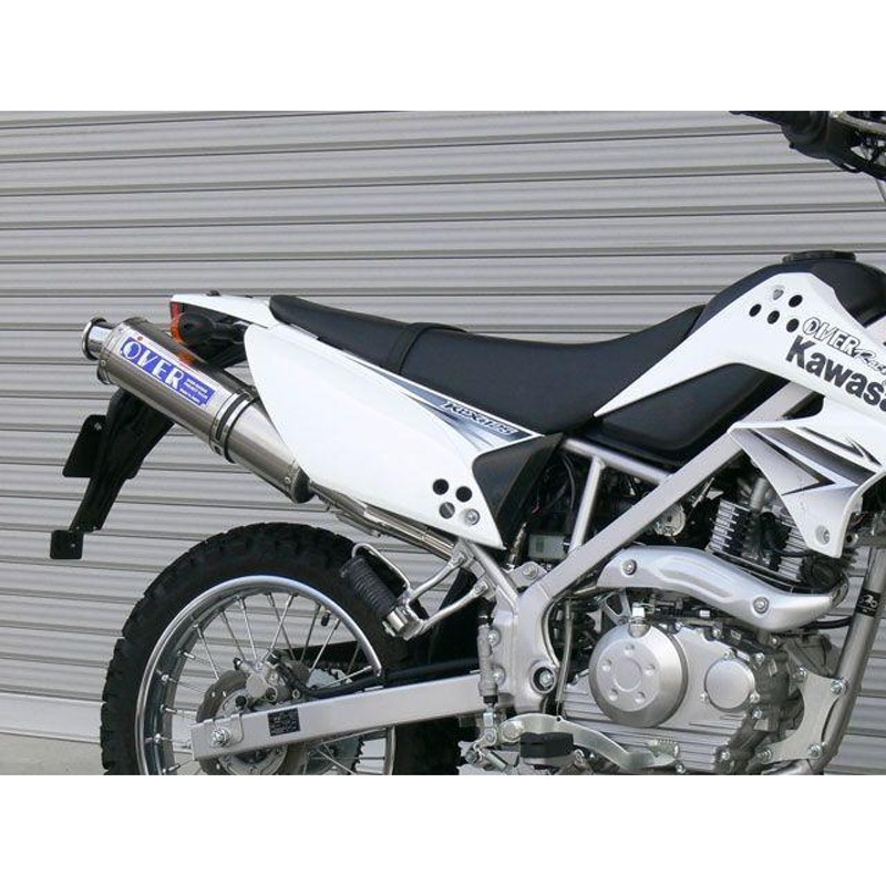 正規品／オーバーレーシング Dトラッカー125 KLX125 ステンチタンマフラー OVER RACING バイク | LINEブランドカタログ