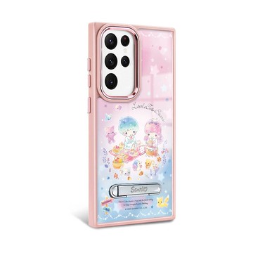 三麗鷗 S24/S23系列 軍規防摔鋁合金鏡頭框立架-野餐雙子星-粉框