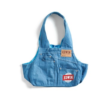 EDWIN｜丹寧風格｜牛仔寵物拎包｜漂淺藍