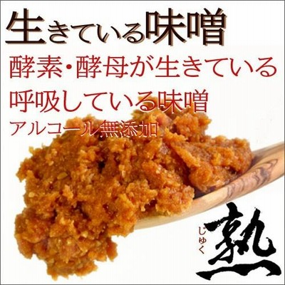 味噌　国産みそ　蔵元山田屋の生きている味噌 『熟』 500g　