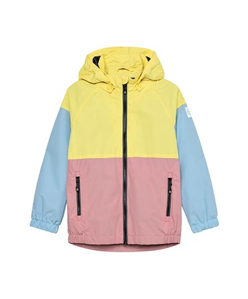 糖果雲拼接長袖防風連帽外套116cm