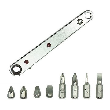 Octopus 章魚牌 9件L型超薄棘輪扳手組 適用於狹小空間 12mm超短頭  1組