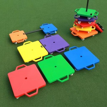 幼兒園方形大滑板車感統教具訓練器材平衡兒童早教前庭四輪滑板車