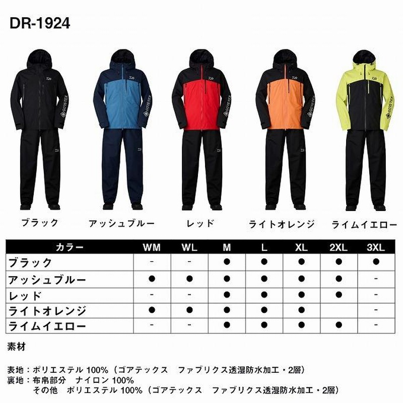 ダイワ レインウェア DR-1924 ゴアテックス(GORE-TEX