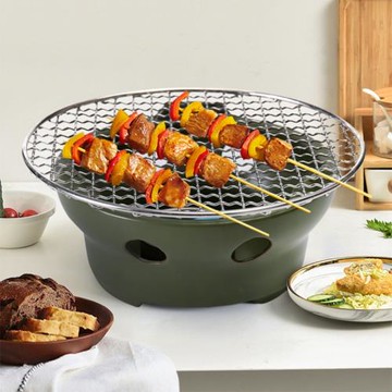 陶瓷燒炭爐小型迷你木炭烤肉爐子圍煮茶爐茶壺砂鍋固酒精底座商用