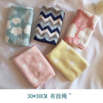 手帕子毛巾柔軟吸水珊瑚幼兒園寶寶兒童小方巾大人洗臉天鵝絨面巾