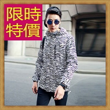 防風外套男夾克-日系修身流行時尚男連帽外套63j41【獨家進口】【米蘭精品】
