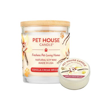 【美國PET HOUSE】室內除臭寵物香氛蠟燭-法式烤布蕾