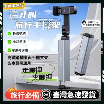 隔日達🎍【收納僅巴掌大小】多功能迷你手機支架 旅行支架 直播支架 手機支架 便攜支架 桌面固定支架 桌面支架 折疊式支架