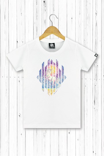 STATELYWORK 次元獨角獸 女短T恤 黑白二色