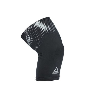 【LOTUS】Reebok 輕量透氣運動護膝(黑) 台灣總代理公司貨