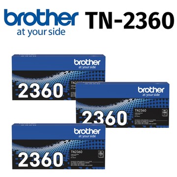 【三入組】Brother TN-2360 原廠碳粉匣