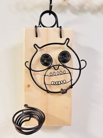 貓頭鷹空鳳架 小精靈 空間佈置 交換 畢業禮物(含植物)