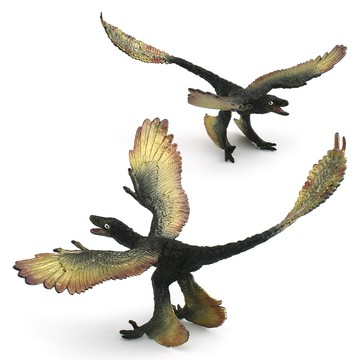 🌈「動物世界」仿真侏羅紀肉食恐龍模型兒童認知蜥鳥盜龍桌面裝飾擺件玩具