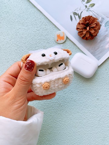 原創設計小羊耳機套鉤織耳機套蘋果無線耳機AirPods Pro