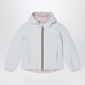 Reversible Lily Thermo jacket in gardenia white/pink