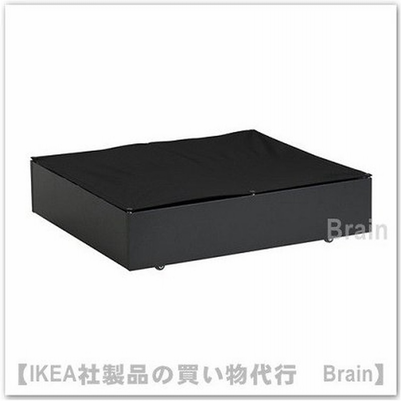 ｉｋｅａ イケア Vardo ベッド下収納ボックス65x70 Cm ブラック 通販 Lineポイント最大get Lineショッピング