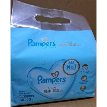 幫寶適 一級幫 嬰兒濕紙巾(56片X2包)