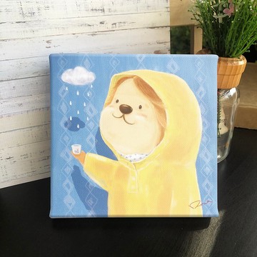 小烏雲 無框畫 複製畫 壁飾 擺飾 獅子