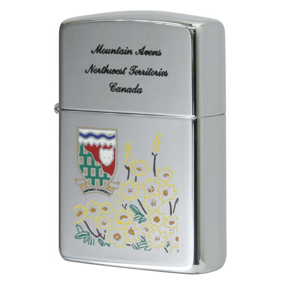 絶版 ヴィンテージ Zippo ジッポー 中古 1995年製造カナダ製造 1964年 カナダ 5セント 切手シリーズ NWT MOUNT AIN AVENS マウント エイヴンズ [N]未使用・新品