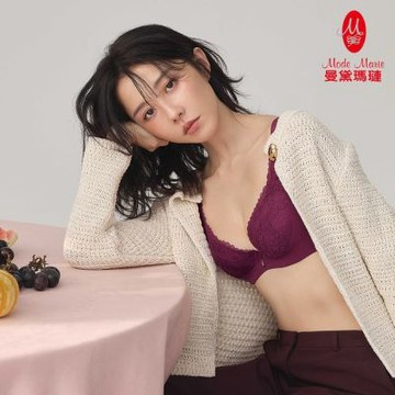【曼黛瑪璉】 V極線集中內衣  B-D85 罩杯(莓紫)