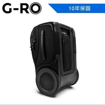 ABS/PC/布面拉鍊箱  G-RO Hero 登機箱 (黑/黑)