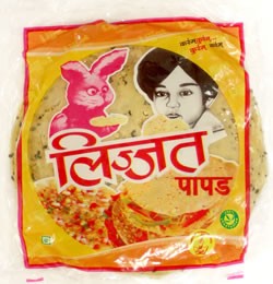 パパド プンジャビ マサラ （小14ｃｍ） Punjabi Masala Papad (lijjat)   インドせんべい lijjat(リジャッタ) インスタント お菓子 ス