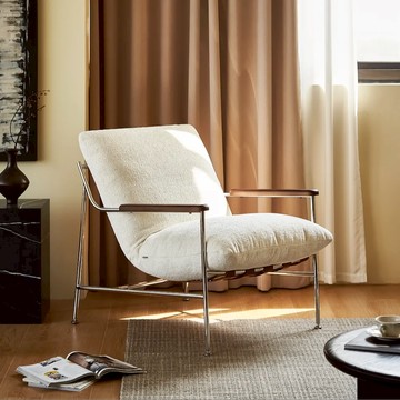 grado 菲卡休閒椅/腳踏 不鏽鋼腳款 Fika Lounge Chair - 菲卡腳踏-淺褐色