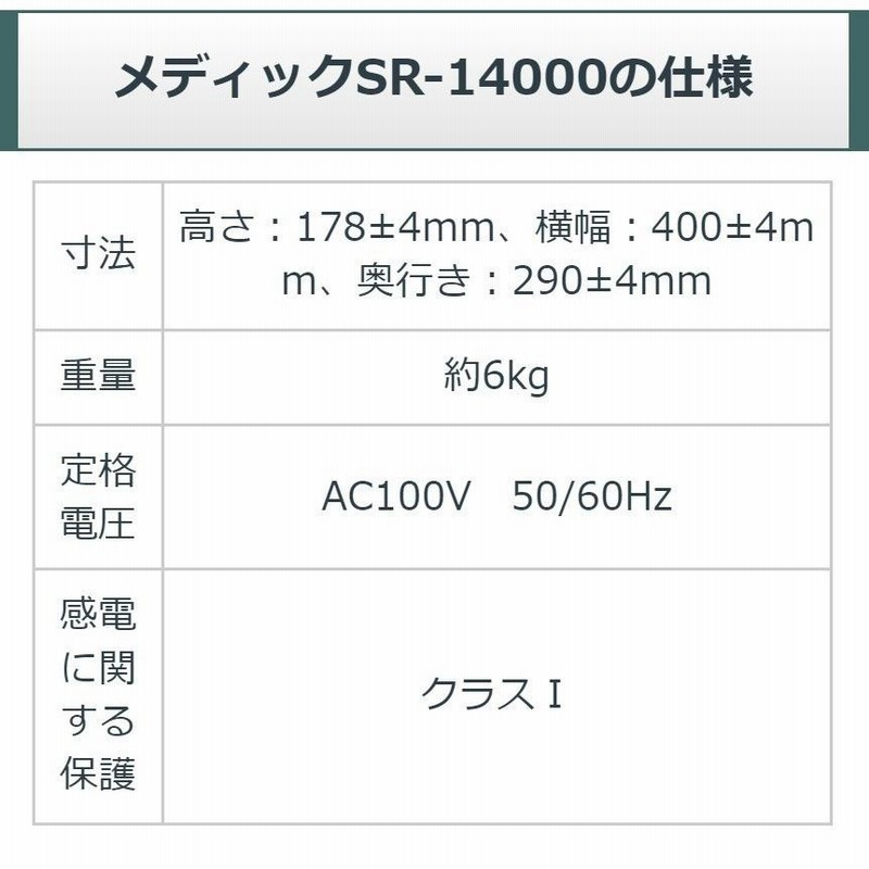 メディック SR14000eco （レピオス SR 14000） 中古 Bランク 1年