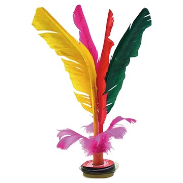 HENRAY 羽毛毽子 穩固底座 輕巧便攜 訓練協調性 戶外休閒比賽適用  1個