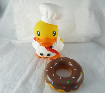 【震撼精品百貨】B.Duck_黃色小鴨~存錢筒-甜點廚師【共1款】