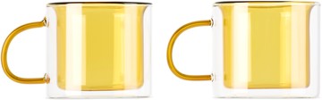 The Conran Shop 两件装黄色 Oslo 马克杯
