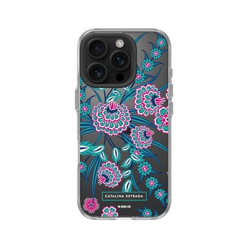 iPhone 16 Pro Clear 透明 - Catalina Estrada - Blue and Pink Flowers