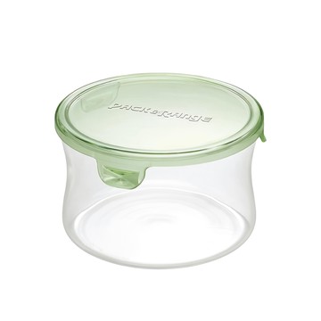 iwaki 耐熱玻璃微波罐 聚碳酸酯盒蓋 可微波爐(含蓋子) 可電鍋料理(請取下蓋子) 無膠條設計 透明質感  1個