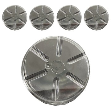 蔬菜工坊 圓形水盤 8  5個  透明色  19.3 x 19.3 x 3.2cm