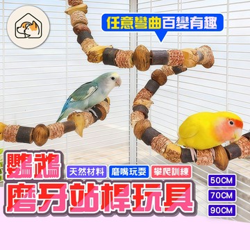 《家有毛孩🐾》鸚鵡磨牙站桿玩具 啃咬串 啃咬攀爬梯 磨牙攀爬站杆 爬梯站杆 啃咬磨喙玩具 鸚鵡玩具 鳥籠配件 鳥籠造景