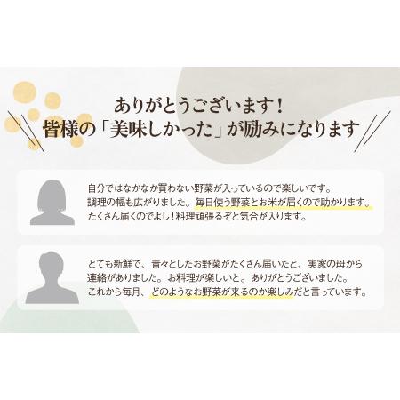 ふるさと納税 シェフの目線「大洲産のお米と季節のお野菜詰合せ」年間パスポート 愛媛県大洲市