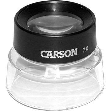 CARSON 美國 Lumi 碗狀放大鏡(7x) / 珠寶 錢幣 材質 物品觀察 輔助閱讀