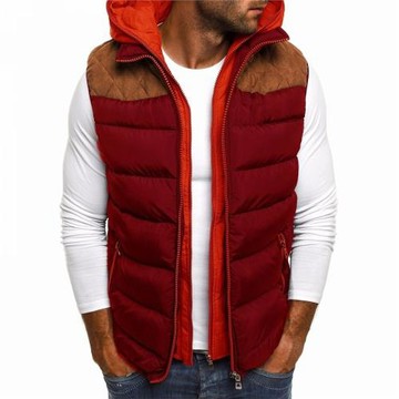 Cotton jacket with hat for men 冬季爆款男士保暖帶帽棉服馬夾