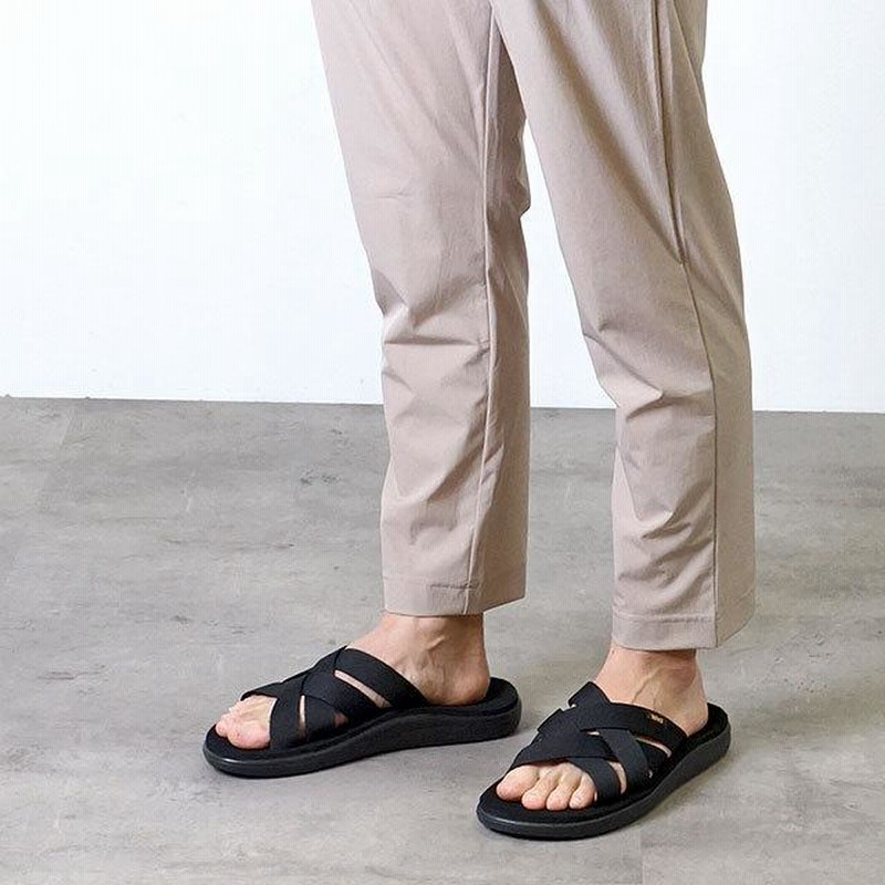 テバ Teva メンズ サンダル M Voya Slide ボヤ スライドBLK